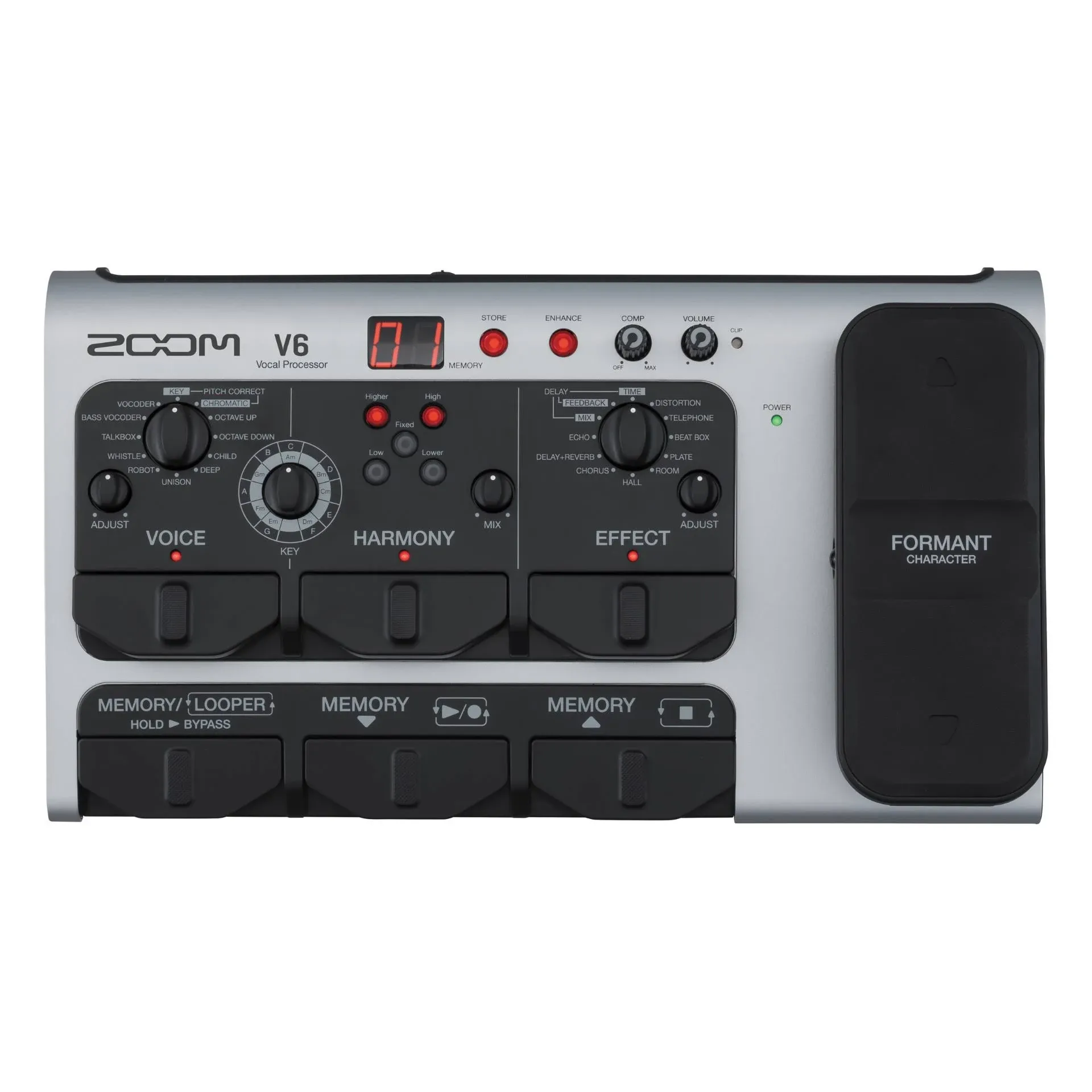 Zoom V6-SP Vocal Effects Processor Pedal