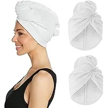 Microfiber Hair Towel Wrap - for Women Men &amp; Kids - Travel &amp; Bathroom Essenti...