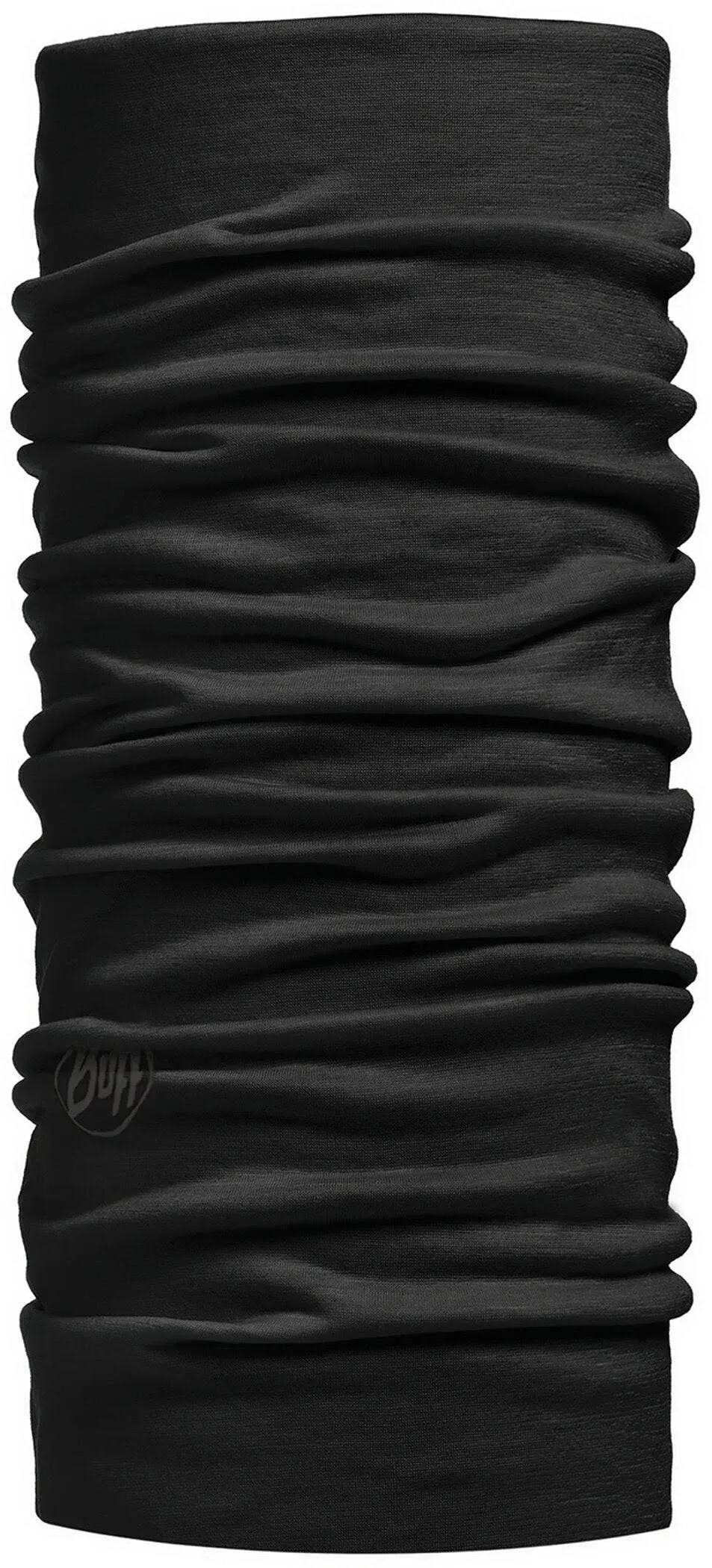 Multifunctional Neckwear Lightweight Merino Wool Worn Black