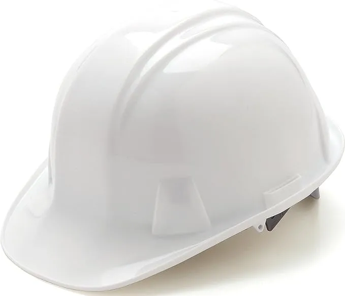 Pyramex White Cap Style 6 Point Ratchet Suspension Hard HatPyramex White Cap Style 6 Point Ratchet Suspension Hard Hat