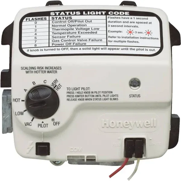 Honeywell Reliance Gas Control Water Heater Thermostat