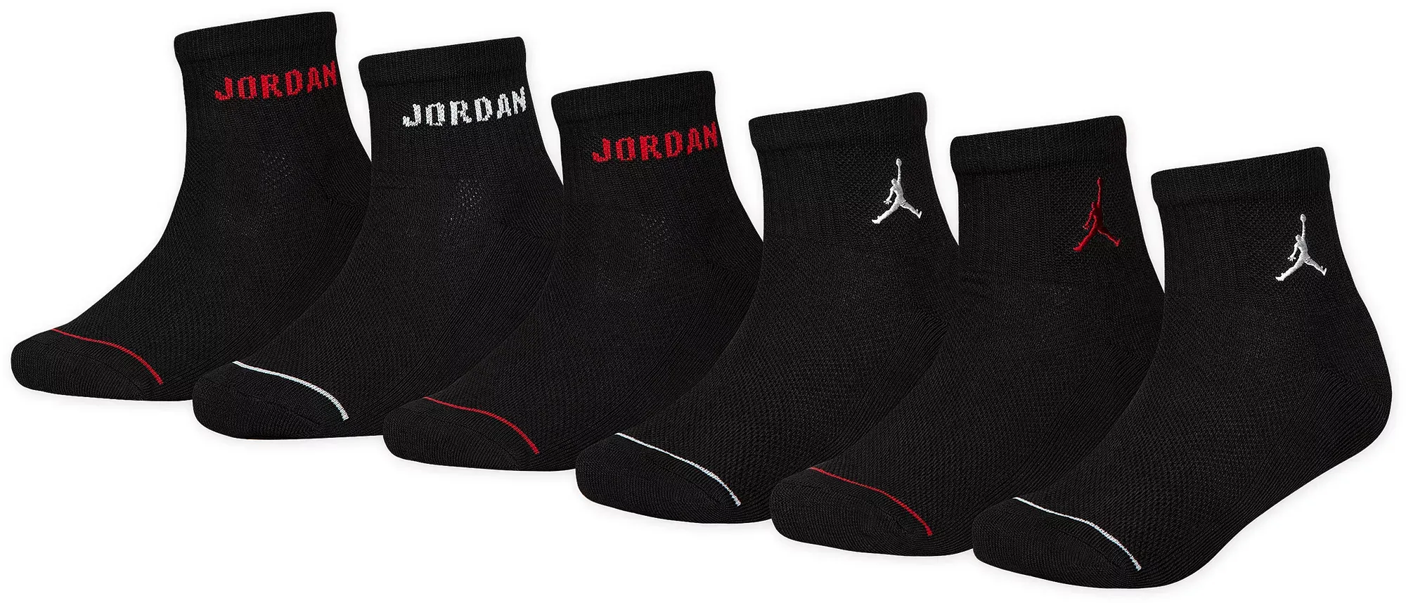 Jordan Legend  Conjunto de calcetines al tobillo para niños (6 pares)