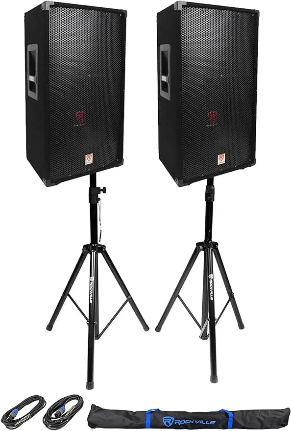 Rockville RSG12 12 3-Way 1000 Watt 8-Ohm Passive DJ/Pro Audio PA Speaker