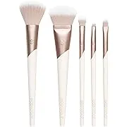 EcoTools Luxe Natural Elegance Professional Face Makeup & Foundation Brush Kit, 5 Piece Set