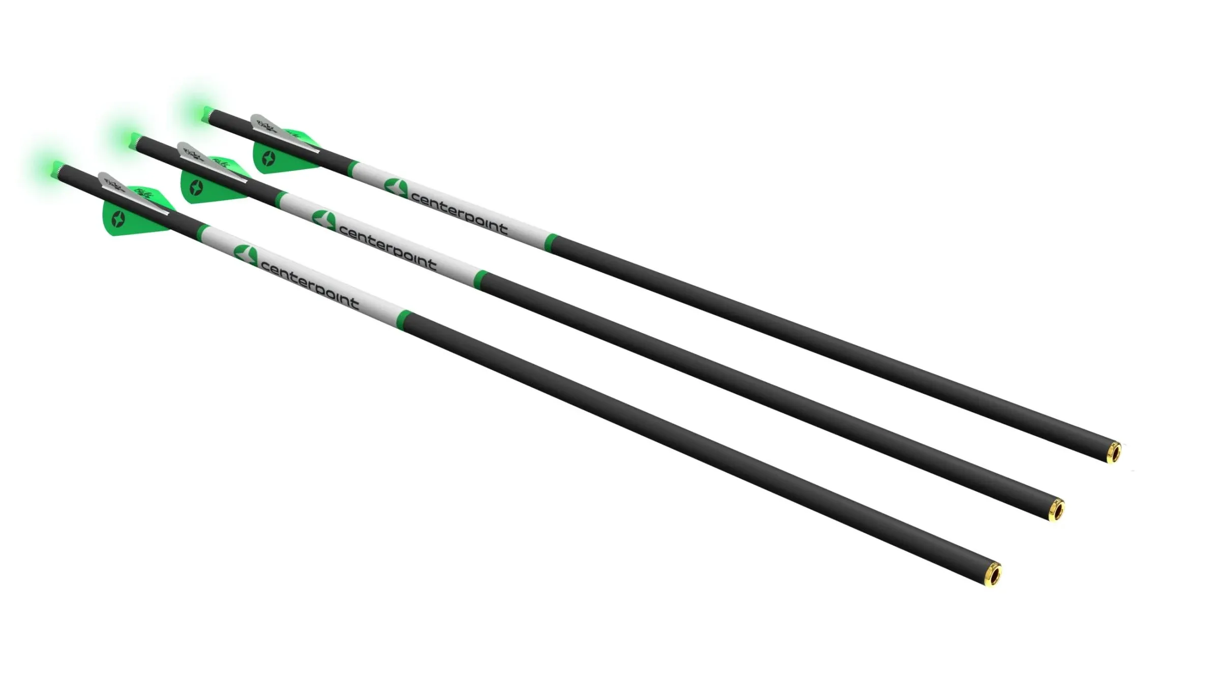 3 - 20" .003 Centerpoint  400 grain Carbon Xbow Arrows with Lighted Nocks