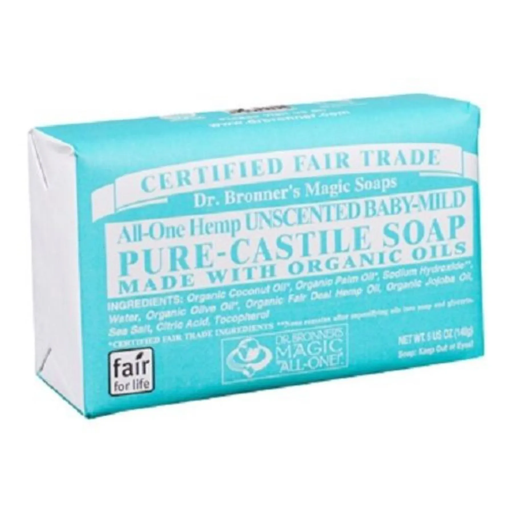 Dr. Bronner's Pure Castile Bar Soap 5oz 140g