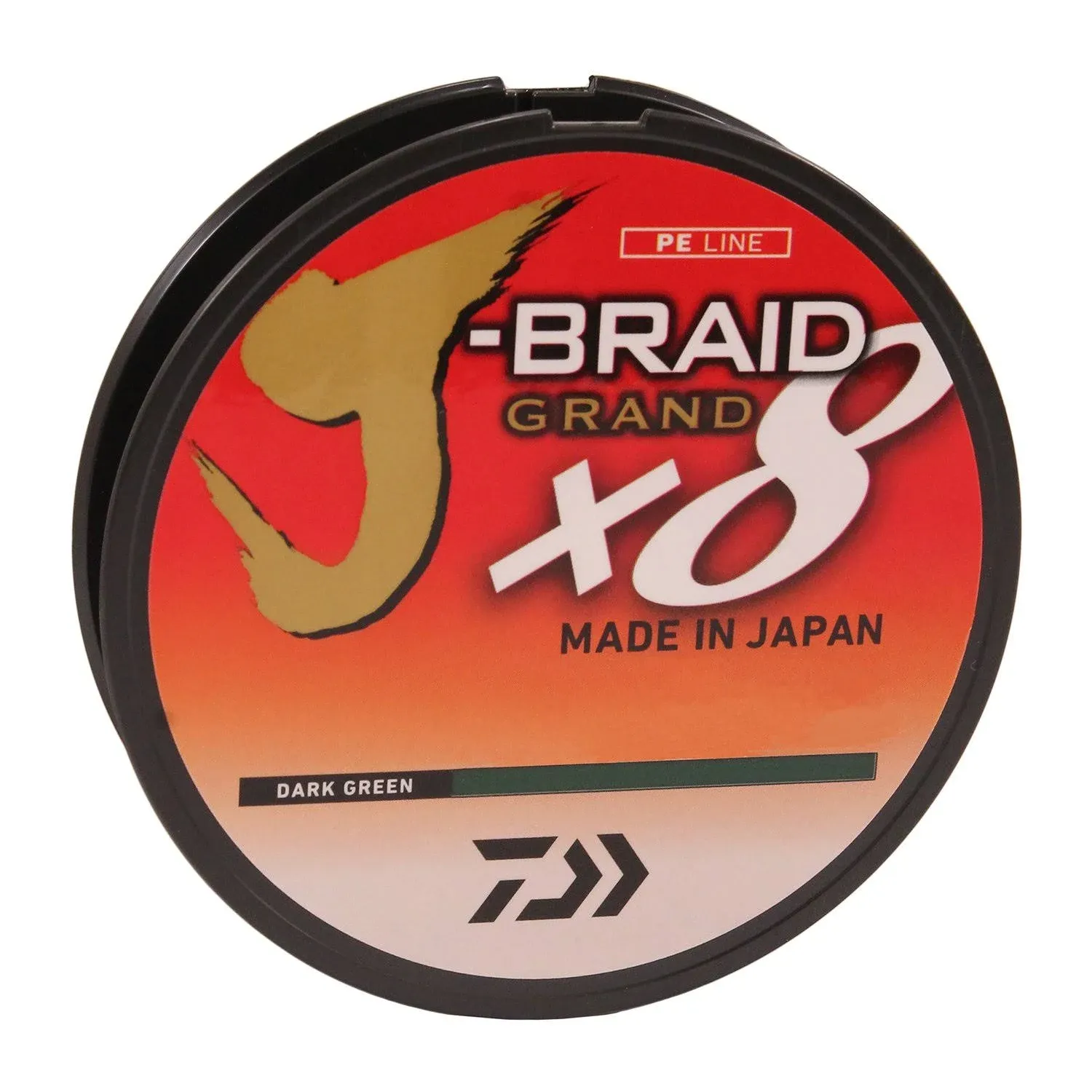 Daiwa J-Braid x8 Grand Braided Line, Green