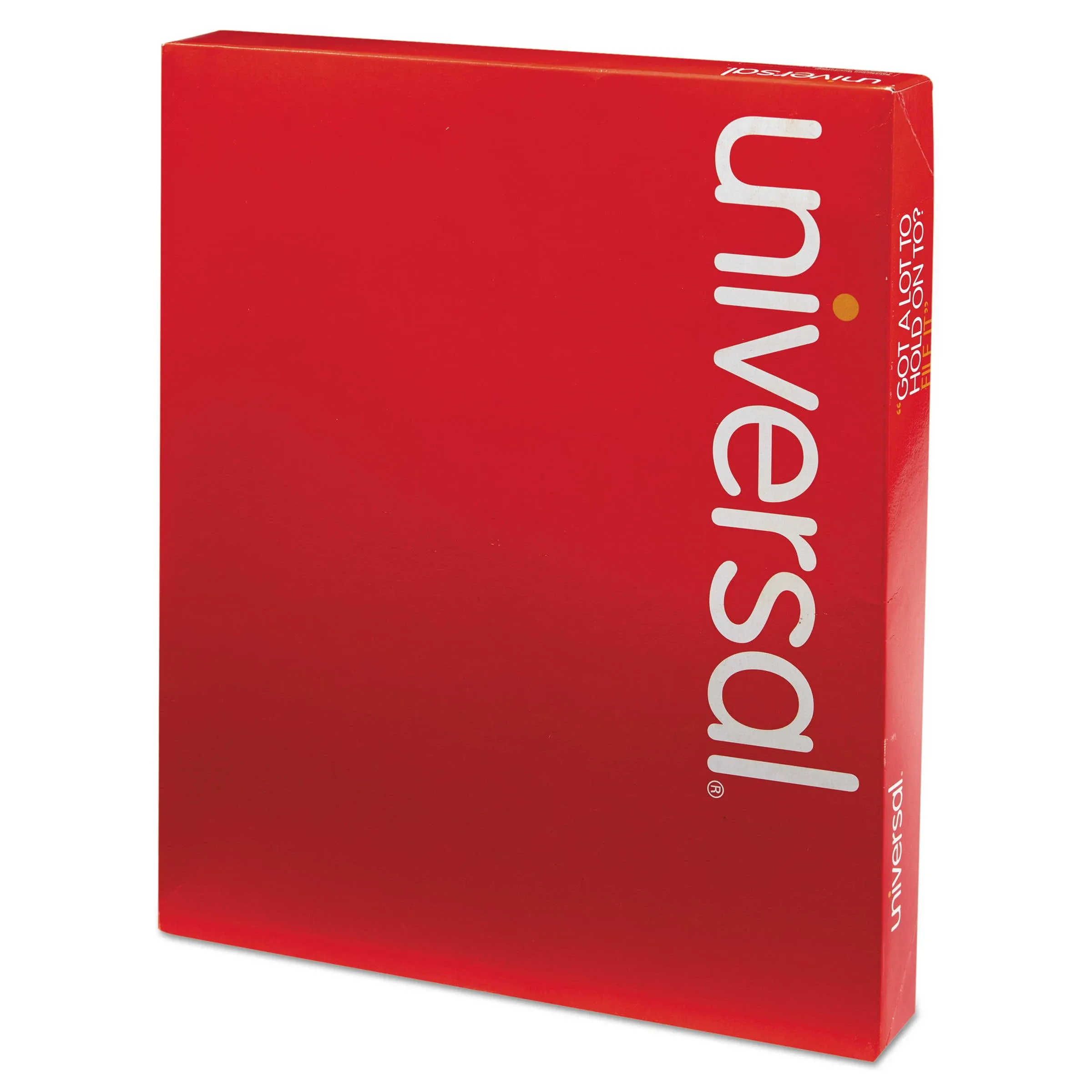 Universal Pressboard Classification Folder Letter Four-Section Red 10/Box