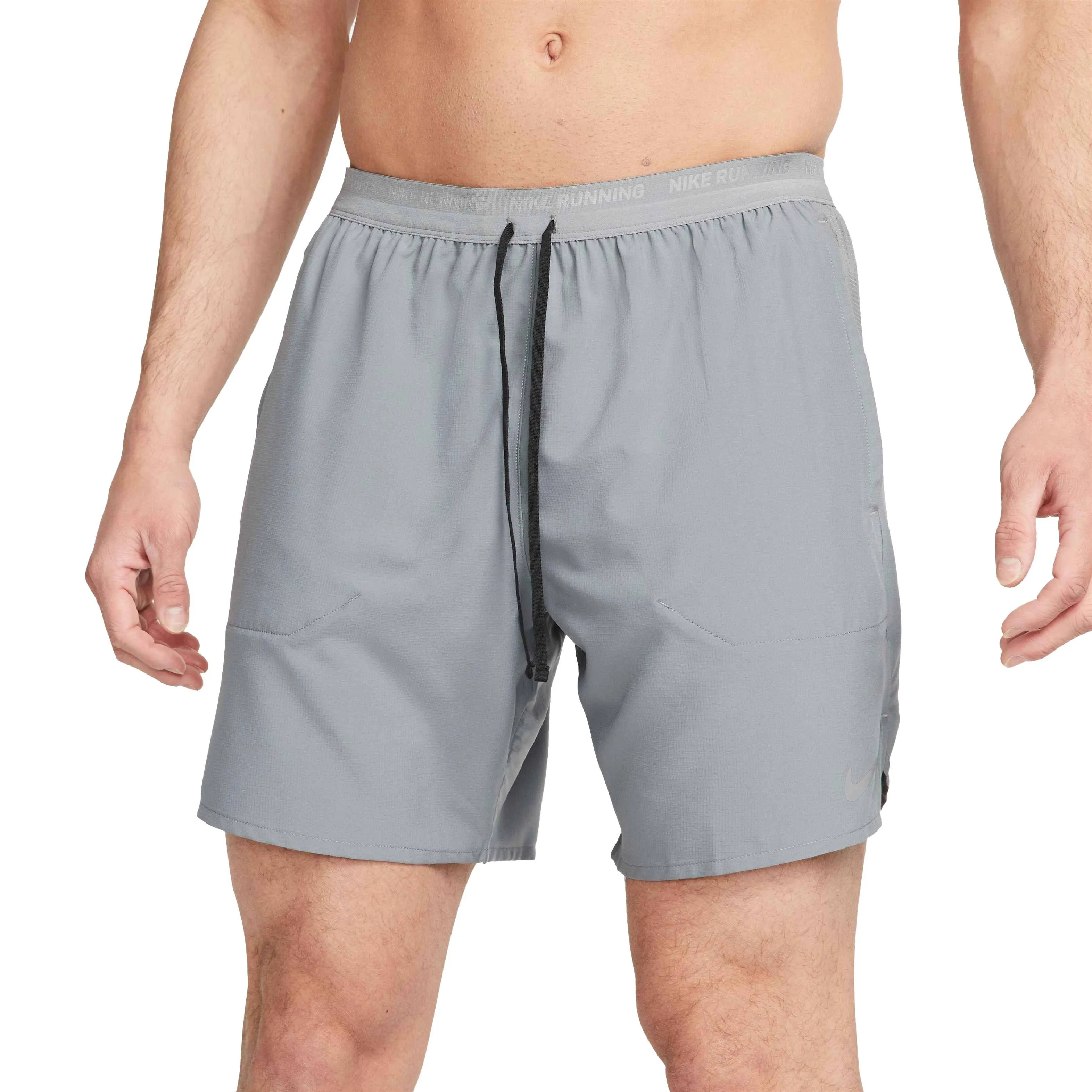 Nike Men Dri-Fit 7&#034; Stride Running Shorts in SmkGrey ,Different Sizes,DM4761-0<wbr/>84