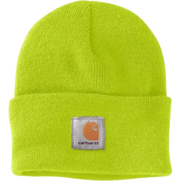 Carhartt Men's Acrylic Watch Hat, Bright Lime, One Size