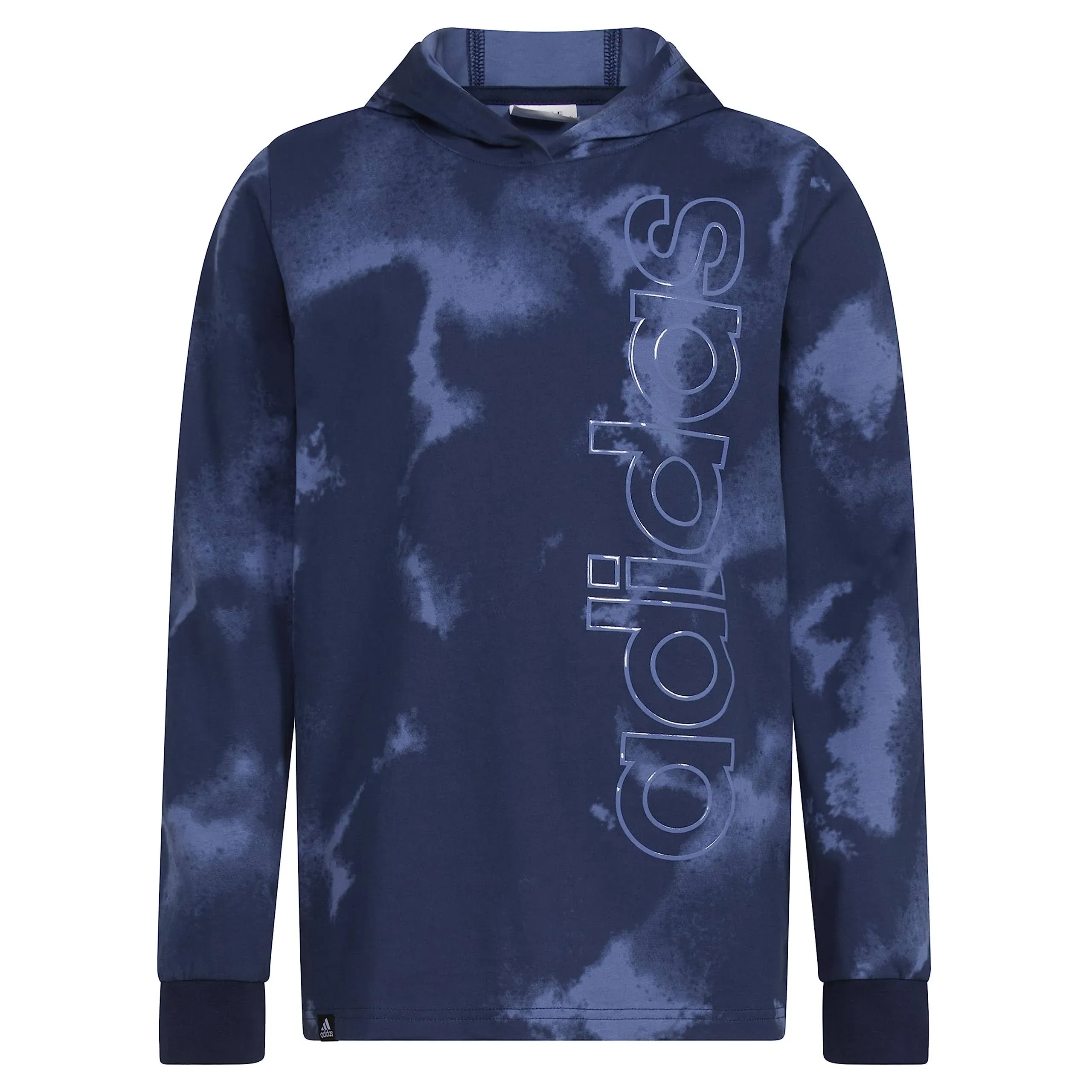 Adidas Boys' Long Sleeve Hooded Printed Tee