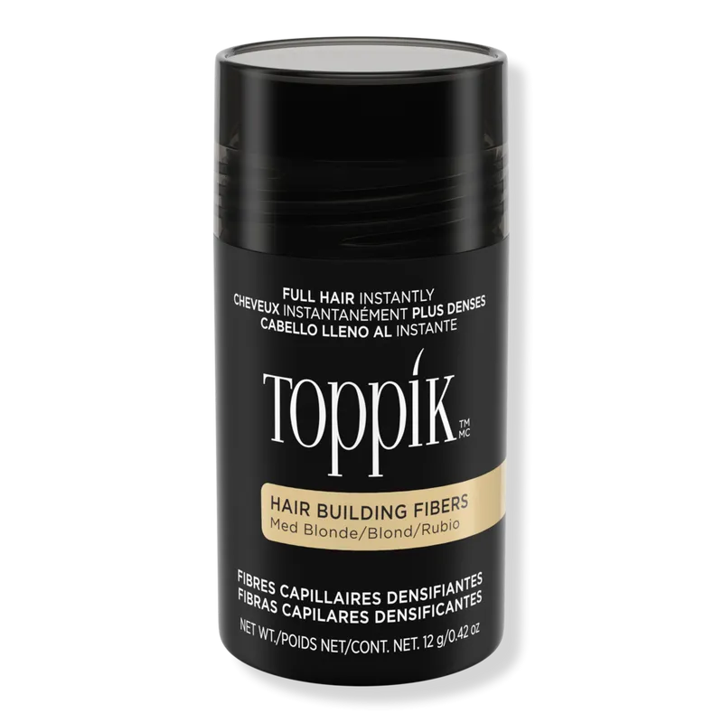 Toppik Hair Building Fibers, 12g Fill In Fine or Thinning Hair Instantly Thicker, Fuller Looking Hair 9 Shades for Men & Women