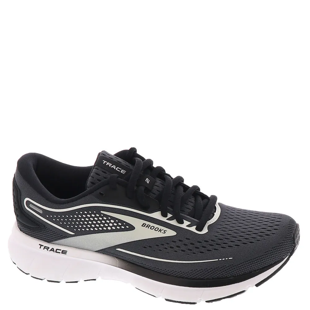 Women's Brooks Trace 2 Running Shoes, 9, Ebony/Black/White