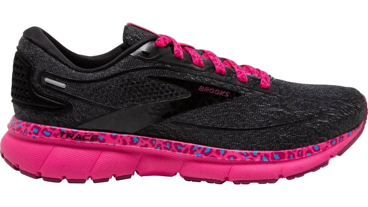 Brooks Women's Trace 2 Road Running Shoes in Black/Magenta Size 6.5