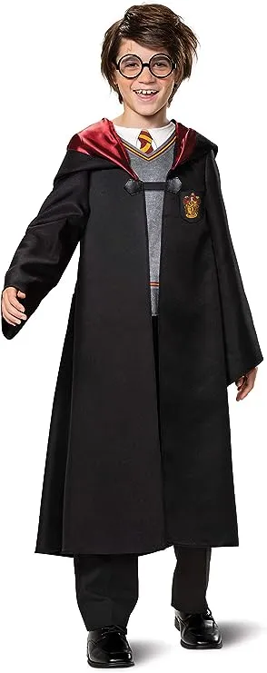 Kids' Harry Potter Classic Halloween Costume Top with Attached Robe S (4-6)