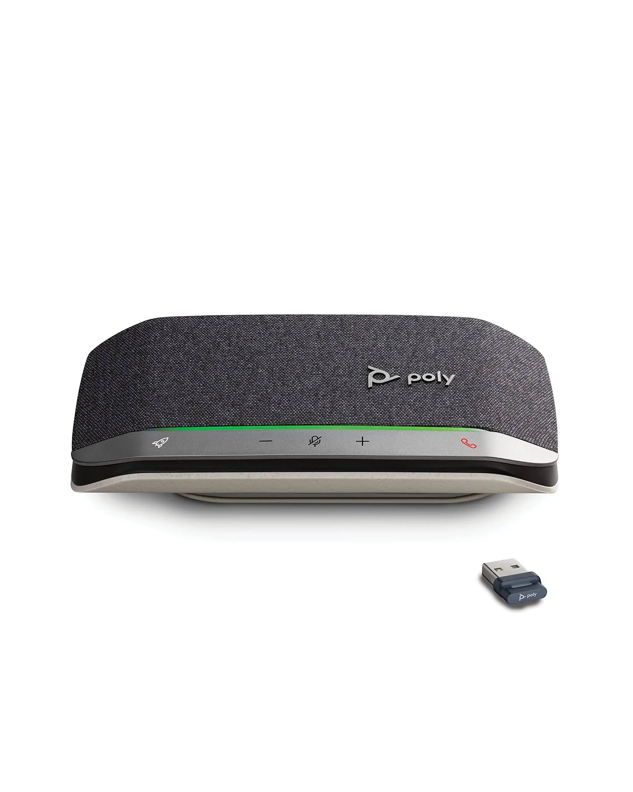 Poly Sync 20+ Personal Portable Bluetooth Smart Speakerphone (Plantronics) - USB-A UC Bluetooth Adapter - Connect Wirelessly to PC/Mac/Cell Phone -