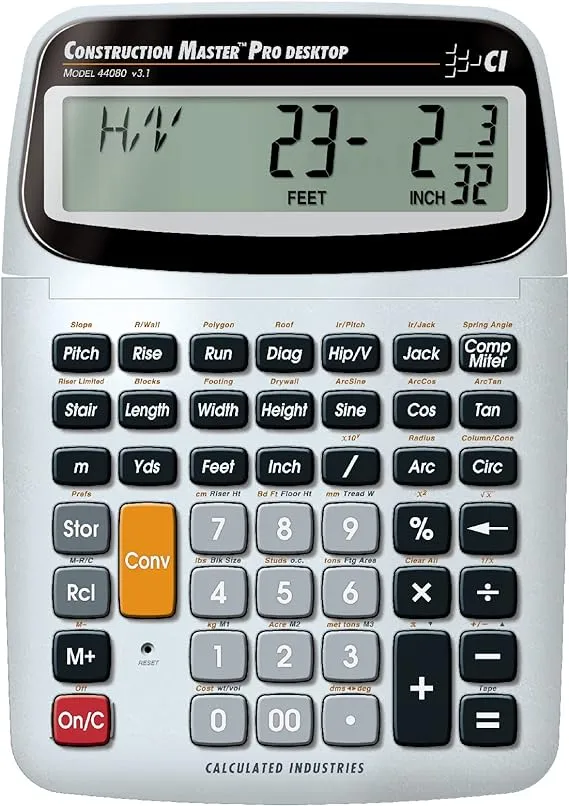 Calculated Industries 44080 Desktop Construction Calculator