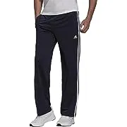 Adidas Men's Primegreen Essentials Warm-Up Open Hem 3-Stripes Track Pants