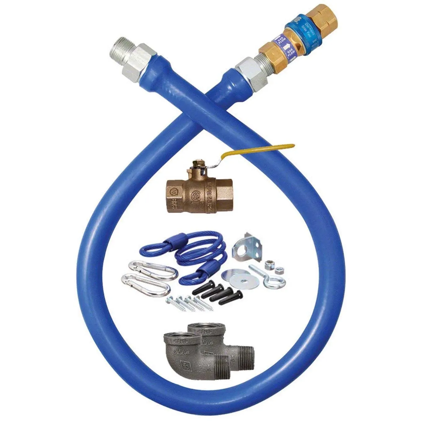 Dormont 1675KIT48 GAS Hose Kit, 3/4" Dia x 48"