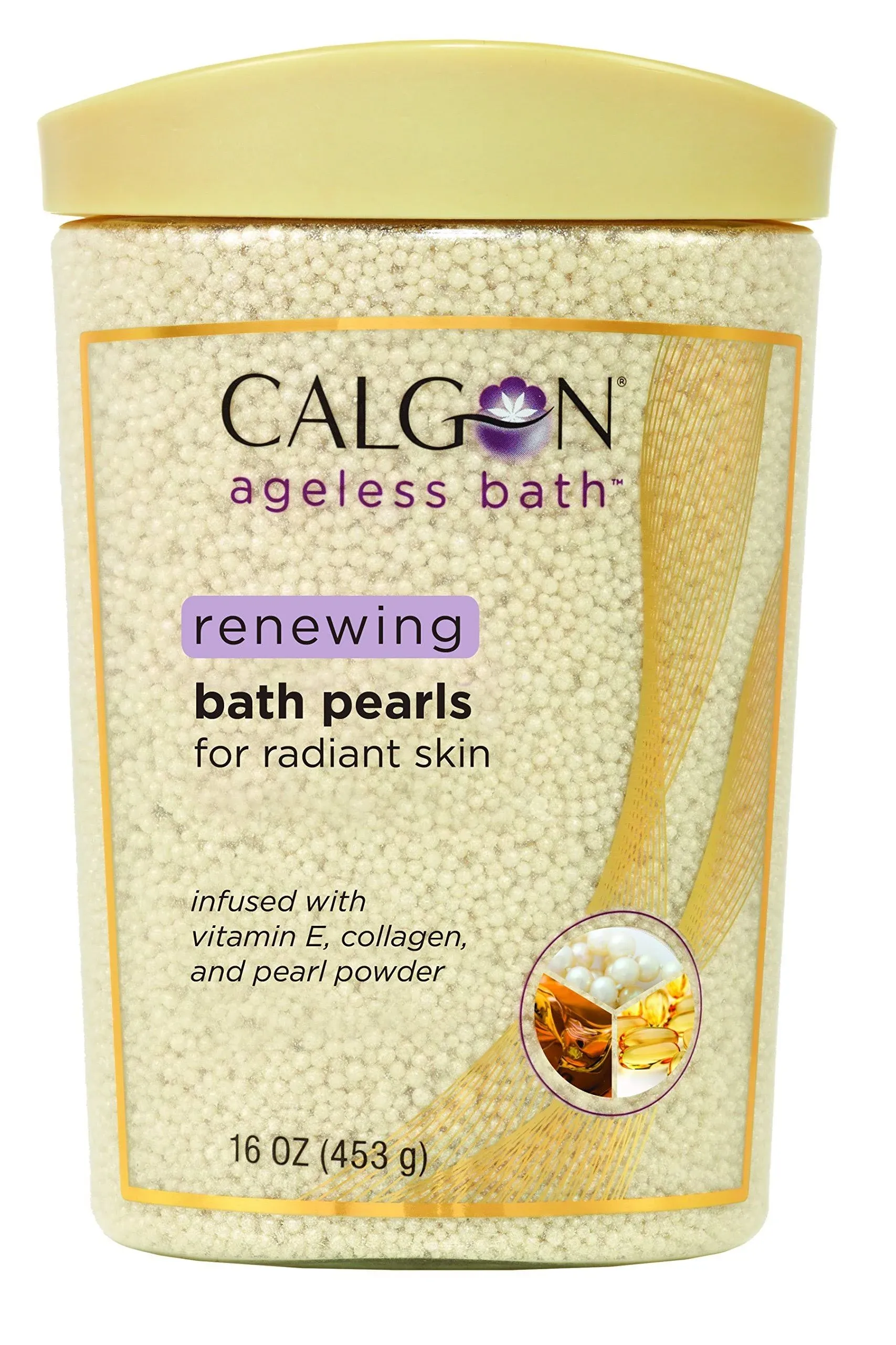 Calgon Ageless Bath Pearls, 16 oz (Pack of 2)