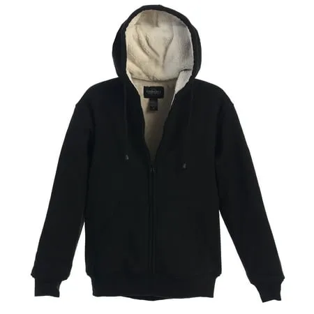 Gioberti Men Heavyweight Sherpa Lined Fleece Hoodie Jacket