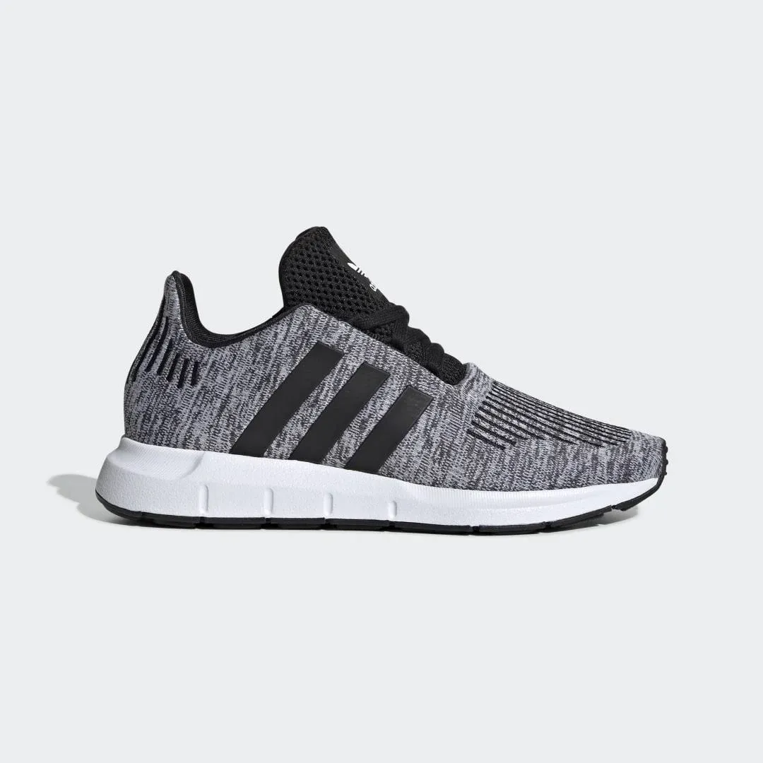 Adidas Originals Swift Run J Size 5 Gray Black White Kids Youth Running Shoes