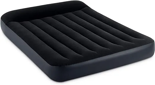 Intex Dura Beam Pillow Rest Standard Classic Air Bed Inflatable Mattress, Full