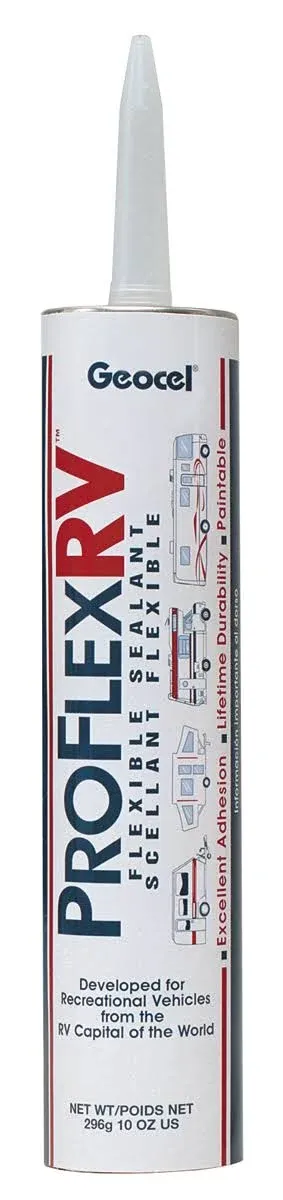 Geocel 28101 10oz Pro Flex RV Flexible Sealant - White