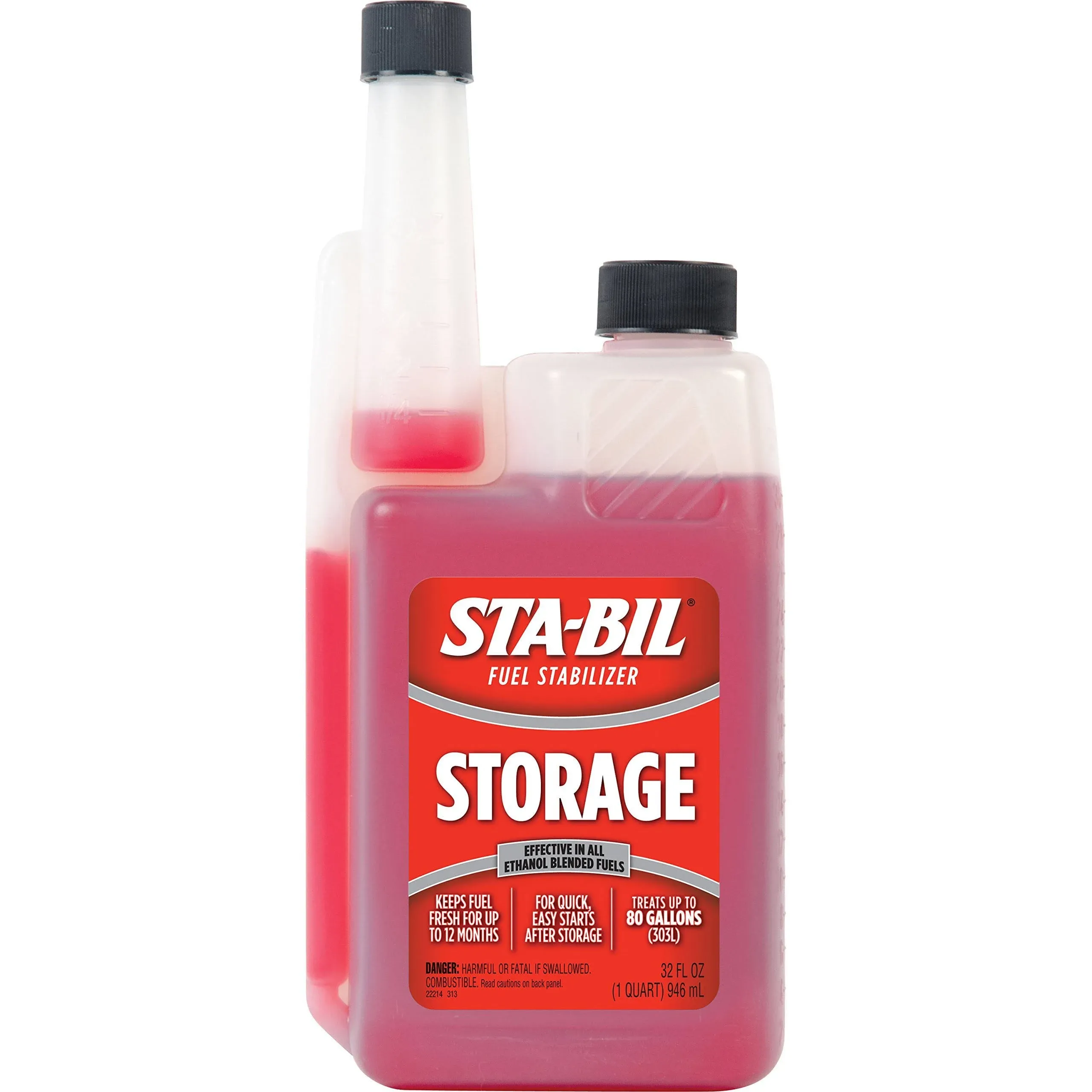 STA-BIL Fuel Stabilizer: 2-Cycle/4-Cycle, Gasoline Engines, Storage, VOC Compliant, Fuel Stabilizer