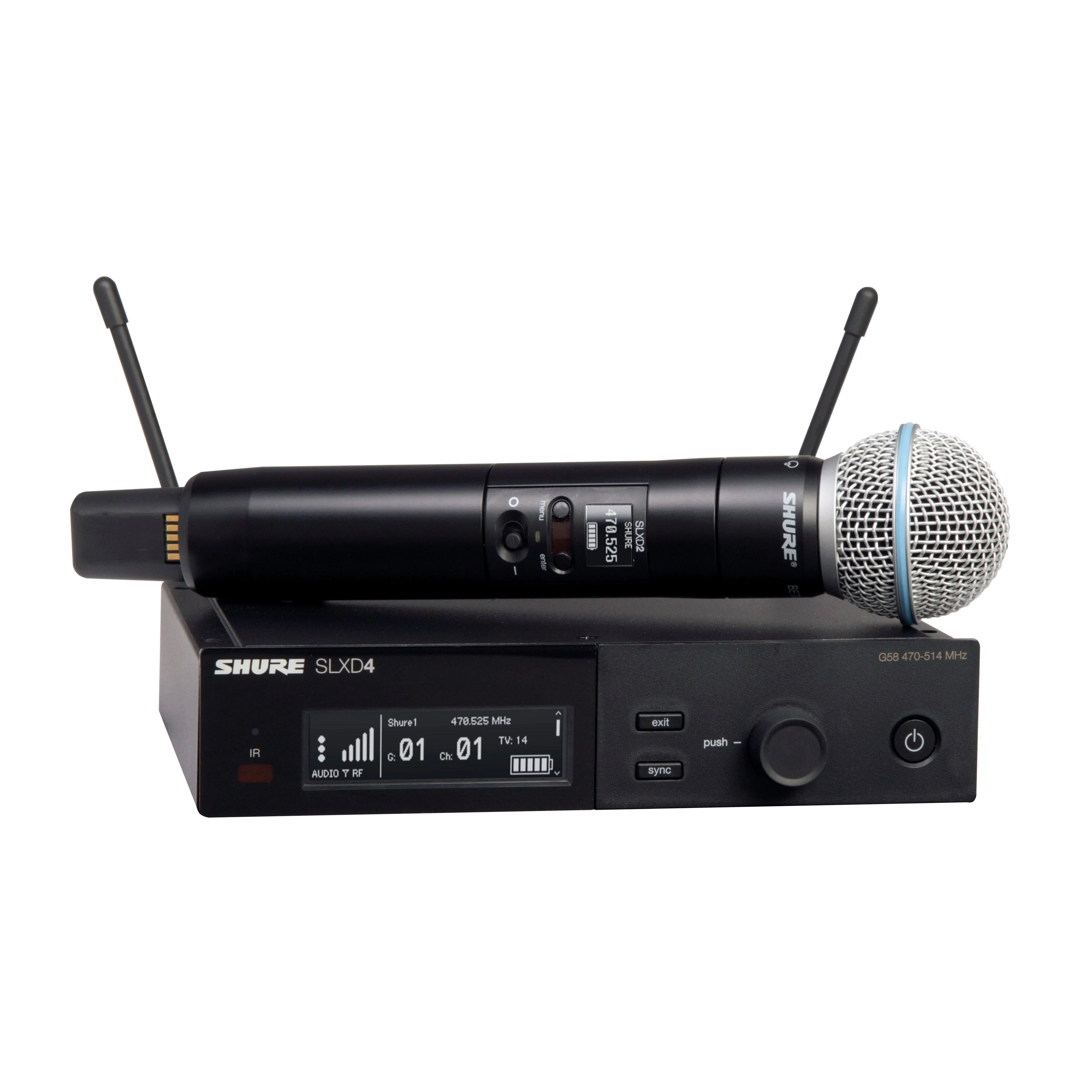 Shure SLXD24/B58-J52 Wireless Handheld Microphone System with Beta 58A