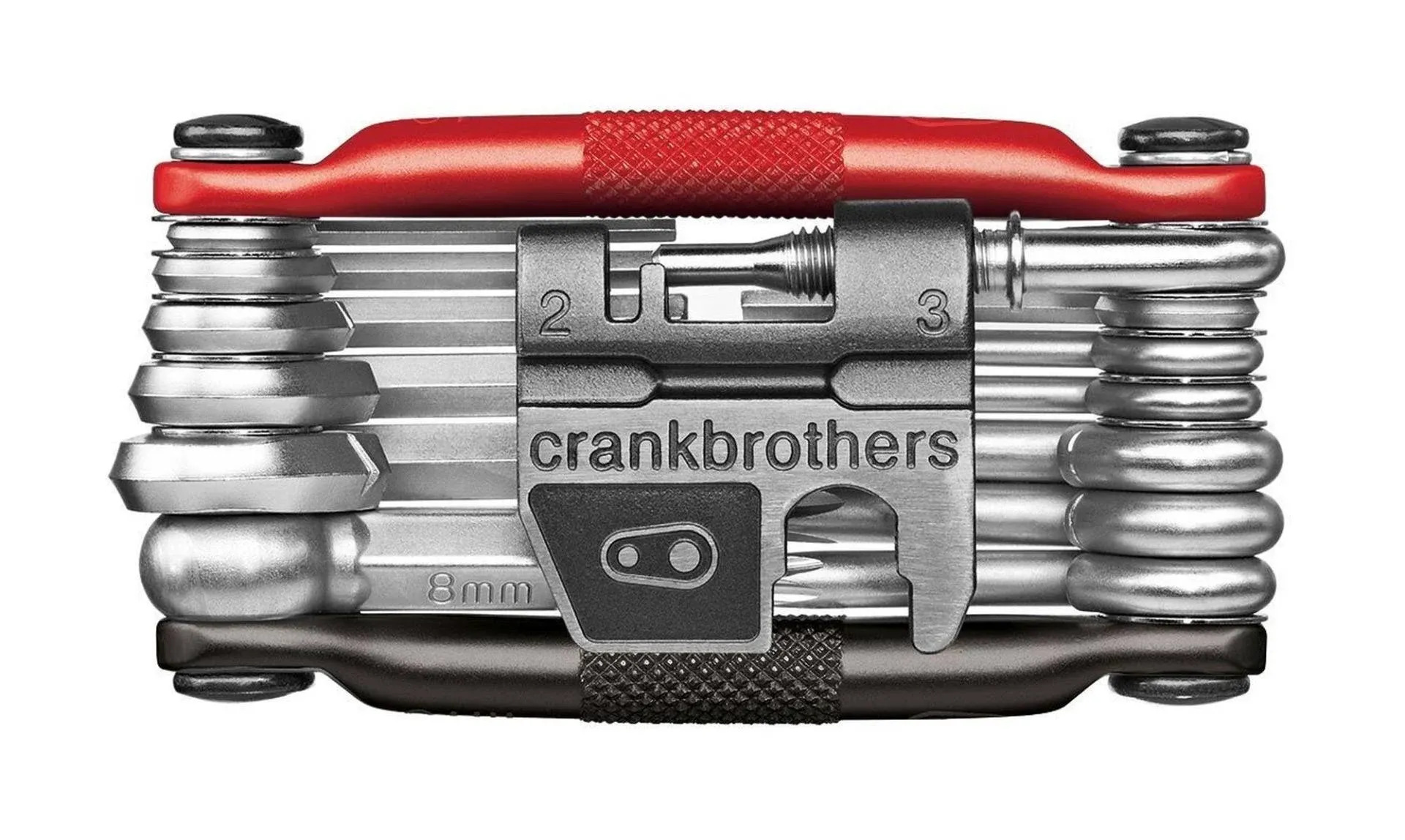 Crank Brothers 19 Multi Tool, Black/Red