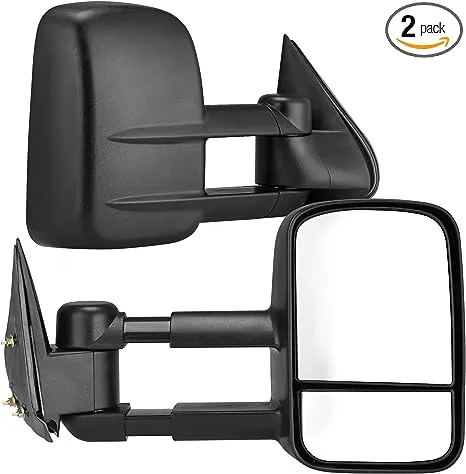 YITAMOTOR Towing Mirrors Compatible with Chevy GMC 1999-2006 Silverado Sierra (2007 Classic Only) , 2000-2006 Chevy Tahoe Suburban 1500 2500 GMC Yukon XL Truck