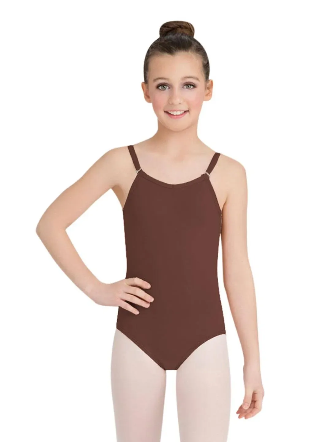 Capezio Girls' Team Basic Camisole Leotard with Adjustable Straps