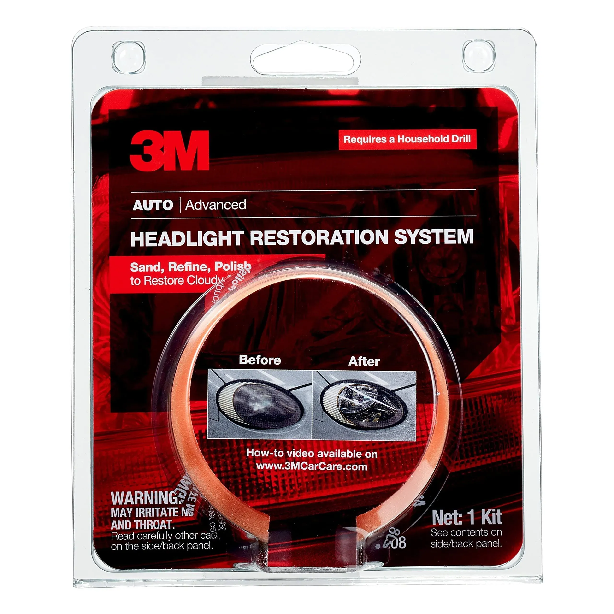 3M Headlight Restoration Lens System Repair Kit Car Professional Cleaning Care