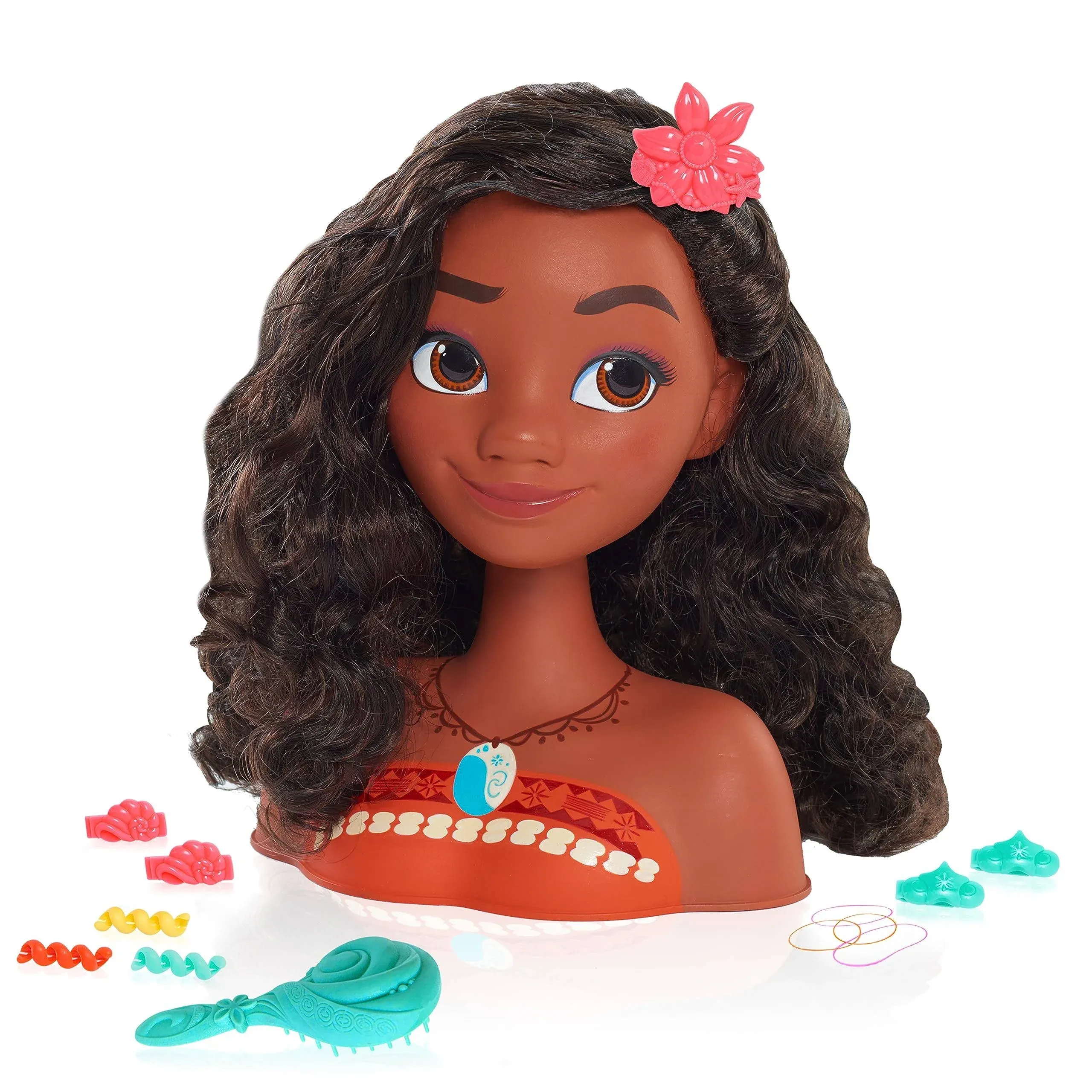 Disney Princess Moana Styling Head, 14-Pieces