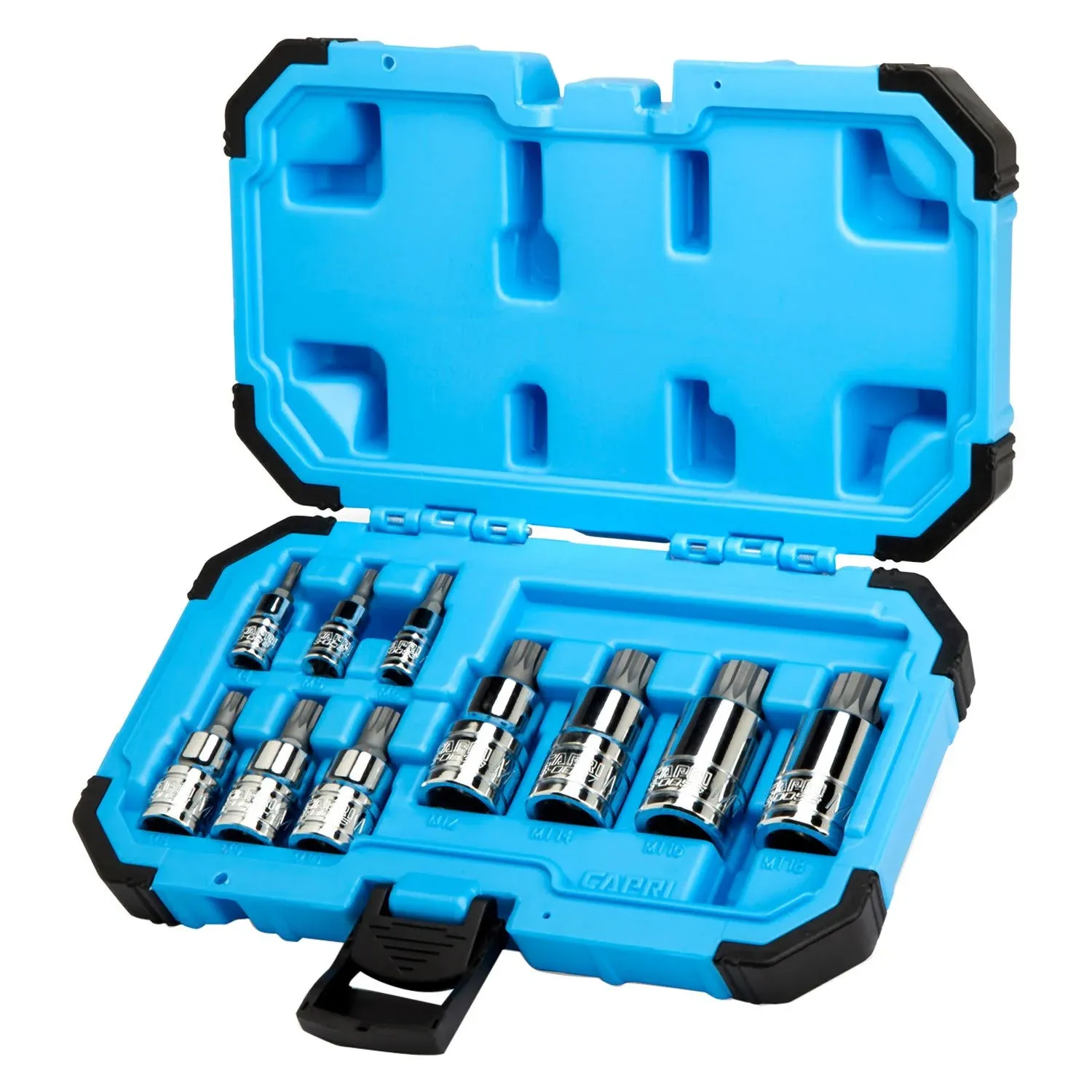 Capri Tools Triple Square Drive XZN Triple Square Spline Bit Socket Set Metric