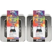 Tim Holtz Alcohol Ink Storage Tins - Pack of Two TinsTim Holtz Alcohol Ink Storage Tins - Pack of Two Tins