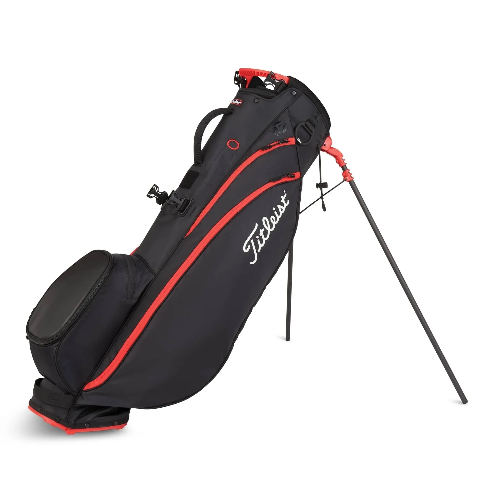 Titleist Players 4 Carbon Stand Bag - Black Red