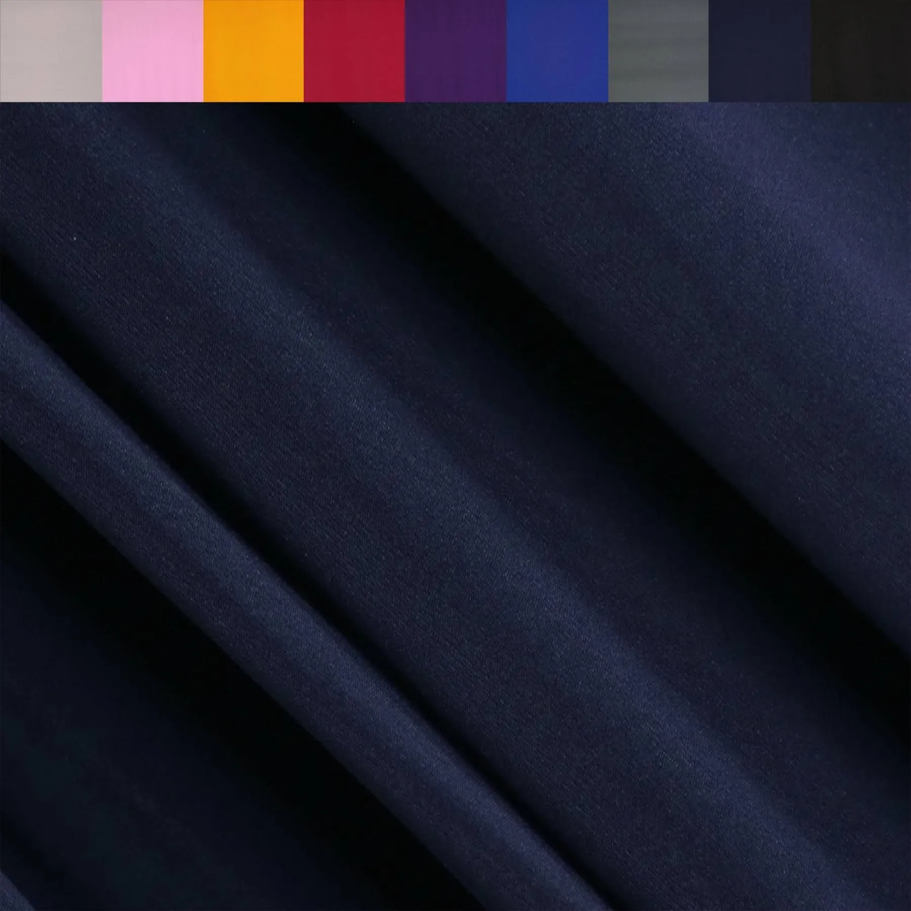 FabricLA Ity Knit Jersey Polyester Spandex Fabric by The Yard - 60" inch Wide, 2-Way Stretch - Costumes & Dancewear - Navy Blue, 1 Yard