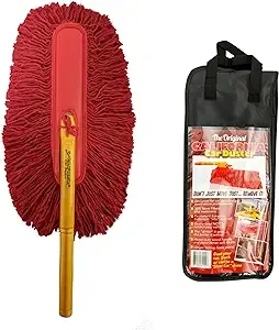 The Original California Car Duster with Wood Handle and Cotton Mop 62442