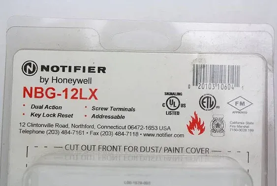 Nbg-12Lx Fire Alarm Addressable Pull Station Key Lock