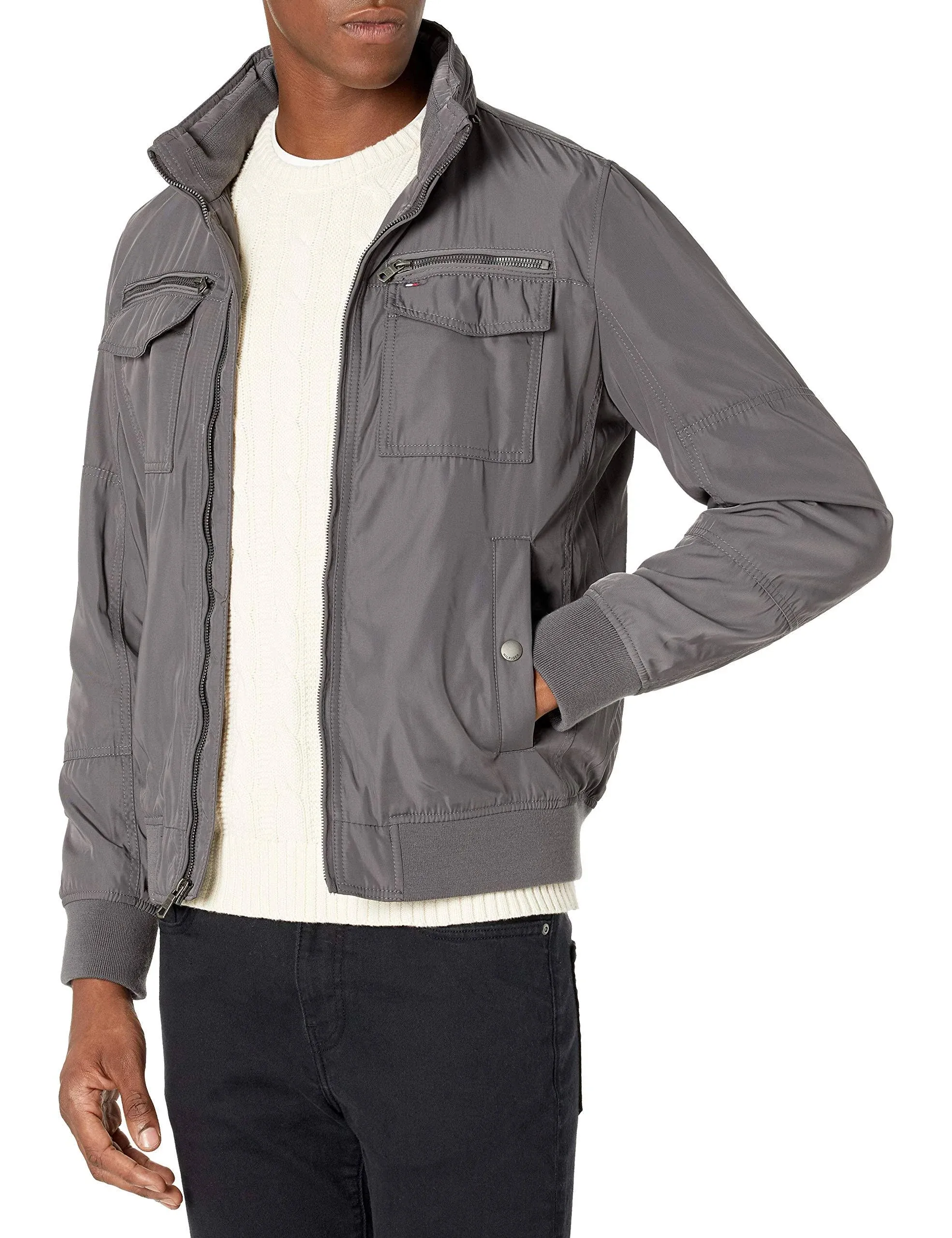 Tommy Hilfiger Men's Water Resistant Performance Bomber Jacket (Standard and Big & Tall)