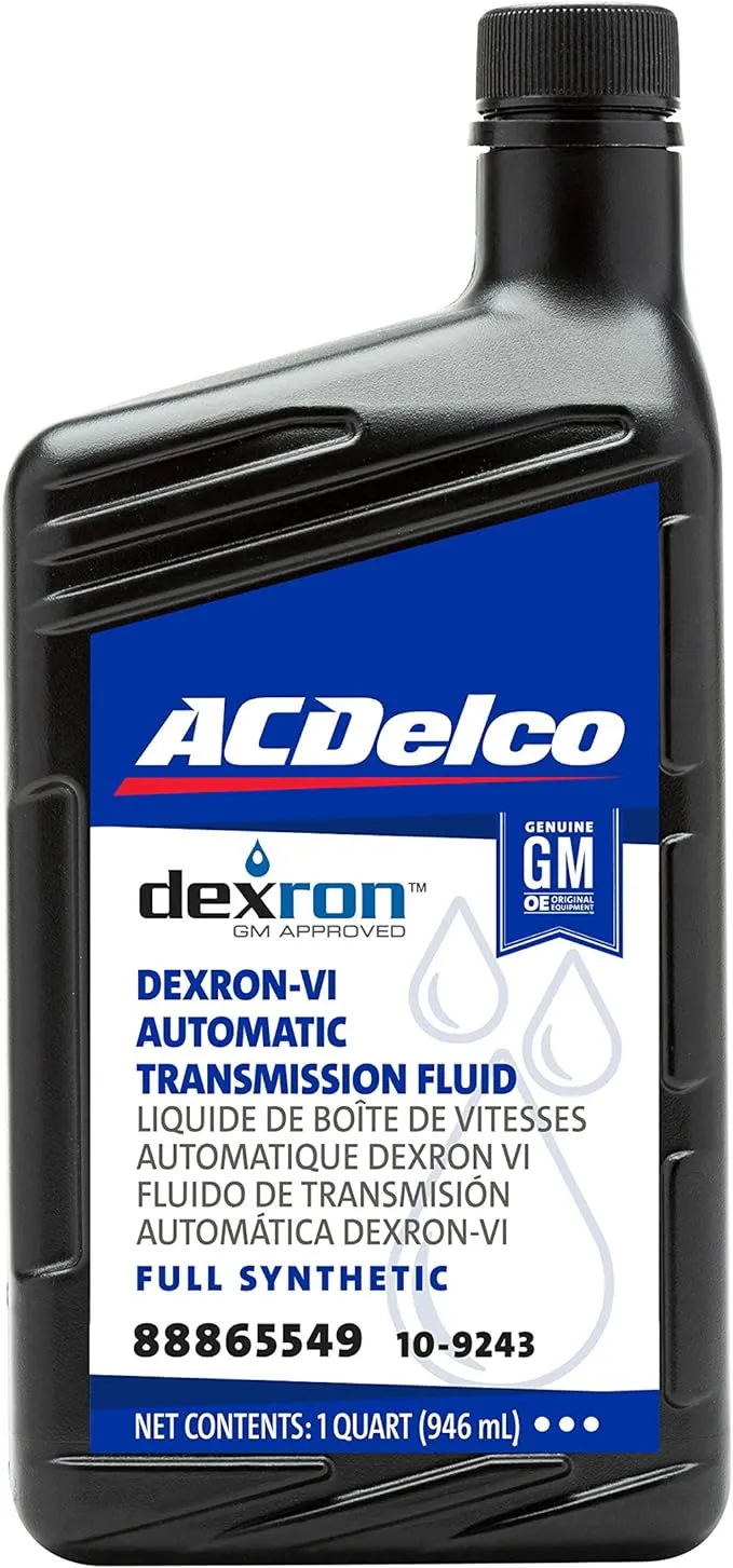 ACDelco GM Original Equipment 10-9243 (88865549) Dexron VI Full Synthetic Automatic Transmission Fluid - 1 qt