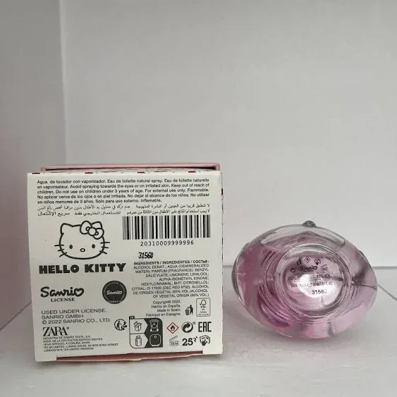 Zara HELLO KITTY Eau de Toilette EDT 1.69 fl oz / 50 mL Perfume Fragrance Spray