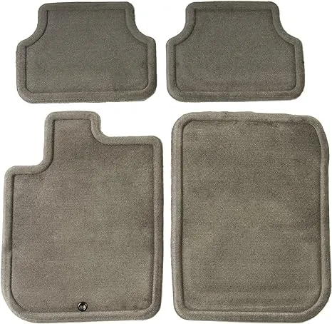 GM Accessories 15296508 Front and Rear Carpet Floor Mats in Gray