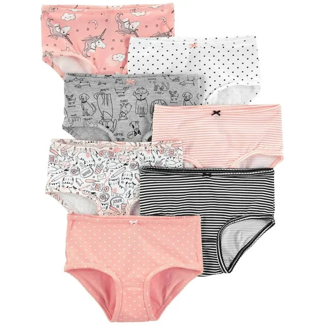 Carter's Girls' Little 7-Pack Underwear