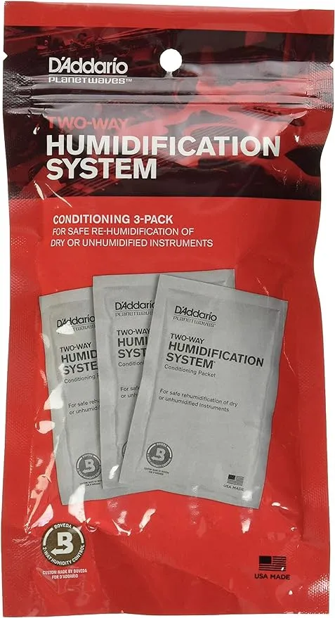 D'Addario Two-Way Humidification System Conditioning Packets 3-Pack