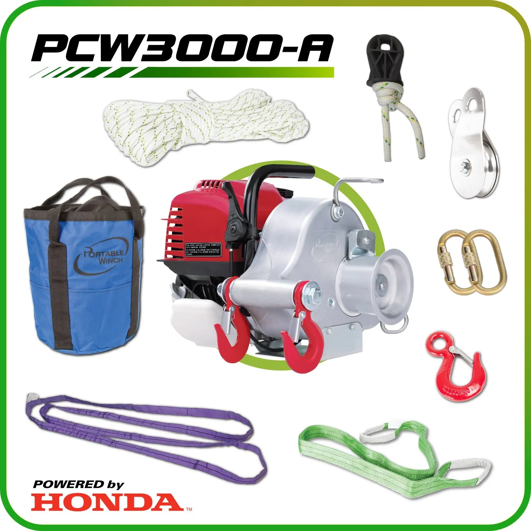 Portable Winch Co. PCW3000 Portable Capstan Winch