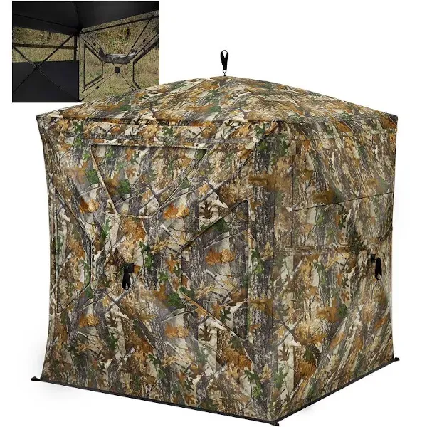 Hunting Blind 270° See through with Silent Magnetic Door &amp; Sliding Windows, 2-3 