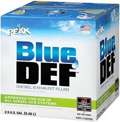 BlueDEF Diesel Exhaust Fluid Synthetic Urea & Deionized Water 2.5 Gallon